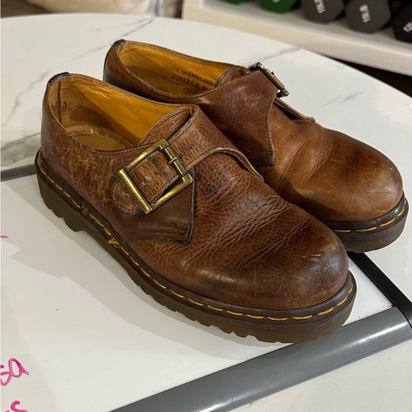 Dr. Martens Shoes - Dr. Martens Vintage Made in England 90s Mary Janes Brown UK4 US6
